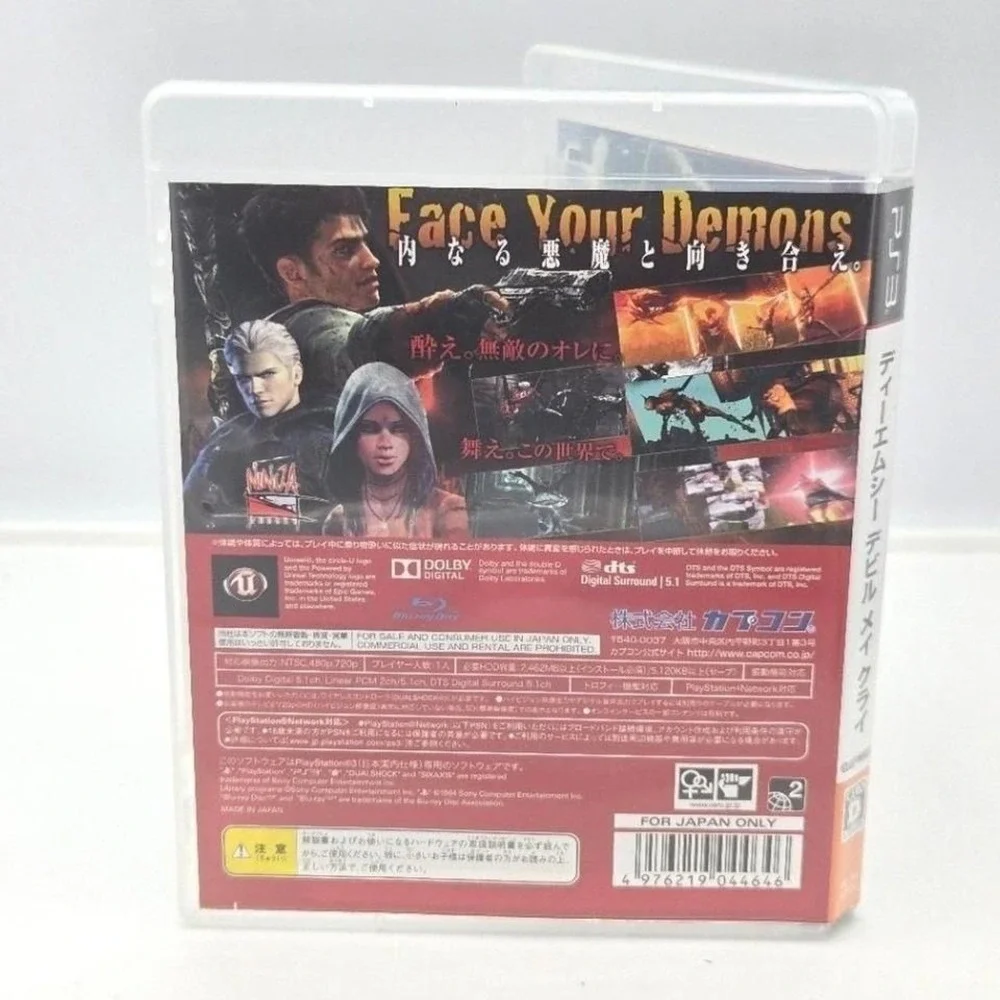 DmC: Devil May Cry- PS3 (Japan Import NTSC-J, Cero D) CIB
